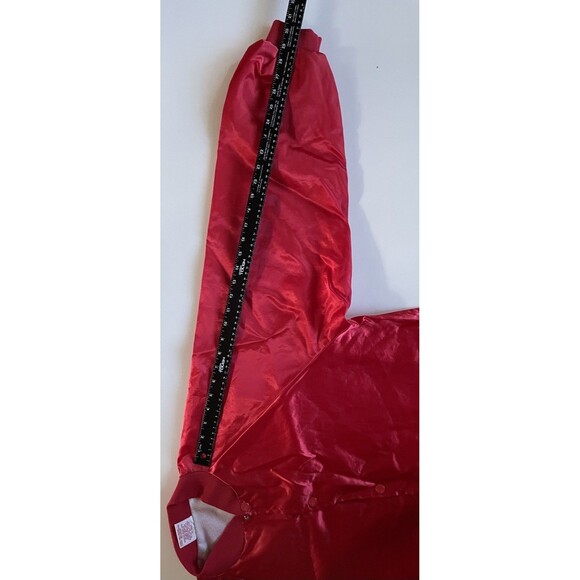 XL Vintage Red Satin Fully Lines Windbreaker - Picture 5 of 7